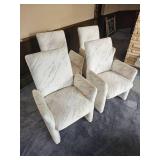 Set of Four Vintage 80s Chiclet Sculptural Dining Chair Set of Four Vintage 80s Chiclet Sculptural Dining Chair