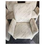 Set of Four Vintage 80s Chiclet Sculptural Dining Chair Set of Four Vintage 80s Chiclet Sculptural Dining Chair