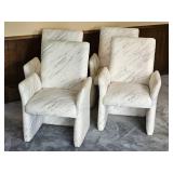 Set of Four Vintage 80s Chiclet Sculptural Dining Chair Set of Four Vintage 80s Chiclet Sculptural Dining Chair