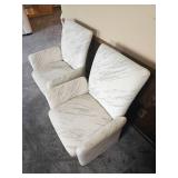 Set of Four Vintage 80s Chiclet Sculptural Dining Chair Set of Four Vintage 80s Chiclet Sculptural Dining Chair