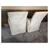 Set of Four Vintage 80s Chiclet Sculptural Dining Chair Set of Four Vintage 80s Chiclet Sculptural Dining Chair