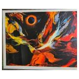 "Poems of Fire Eclipse" Leonardo Nierman Sign & Number Print Mexican Postwar Modern Artist "Poems of Fire Eclipse" Leonardo Nierman Sign & Number Print Mexican Postwar Modern Artist