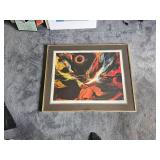 "Poems of Fire Eclipse" Leonardo Nierman Sign & Number Print Mexican Postwar Modern Artist "Poems of Fire Eclipse" Leonardo Nierman Sign & Number Print Mexican Postwar Modern Artist