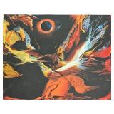 "Poems of Fire Eclipse" Leonardo Nierman Sign & Number Print Mexican Postwar Modern Artist "Poems of Fire Eclipse" Leonardo Nierman Sign & Number Print Mexican Postwar Modern Artist