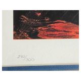 "Poems of Fire Eclipse" Leonardo Nierman Sign & Number Print Mexican Postwar Modern Artist "Poems of Fire Eclipse" Leonardo Nierman Sign & Number Print Mexican Postwar Modern Artist