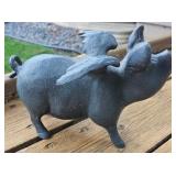 Charming Spelter Flying Pig Charming Spelter Flying Pig