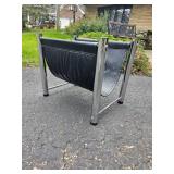 Danish Modern Chrome Tubing Magazine Rack Danish Modern Chrome Tubing Magazine Rack