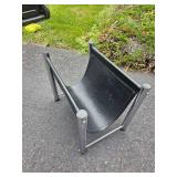 Danish Modern Chrome Tubing Magazine Rack Danish Modern Chrome Tubing Magazine Rack