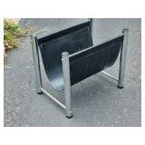 Danish Modern Chrome Tubing Magazine Rack Danish Modern Chrome Tubing Magazine Rack