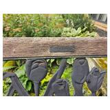 Charming Iron Garding Bench with Tulip Design Charming Iron Garding Bench with Tulip Design