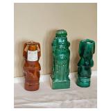 Collectable Series of Kahlua Mayan Decanter Bottles Collectable Series of Kahlua Mayan Decanter Bottles