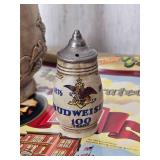 Cool Budweiser Bicentennial Commemorative Beer Stein and Tray Set - (4) Cool Budweiser Bicentennial Commemorative Beer Stein and Tray Set - (4)