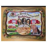 Cool Budweiser Bicentennial Commemorative Beer Stein and Tray Set - (4) Cool Budweiser Bicentennial Commemorative Beer Stein and Tray Set - (4)