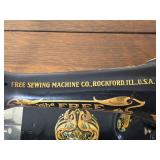 Breathtaking Antique Oak Sewing Cabinet & Machine - Free Sewing Machine Co. Breathtaking Antique Oak Sewing Cabinet & Machine - Free Sewing Machine Co.