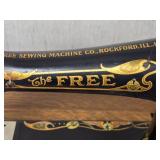 Breathtaking Antique Oak Sewing Cabinet & Machine - Free Sewing Machine Co. Breathtaking Antique Oak Sewing Cabinet & Machine - Free Sewing Machine Co.