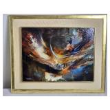 *SIGNED* *LEONARDO NIERMAN* Fine Art Modern Abstract Oil Print - Wind Series *SIGNED* *LEONARDO NIERMAN* Fine Art Modern Abstract Oil Print - Wind Series