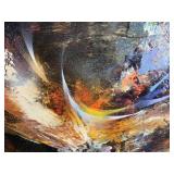 *SIGNED* *LEONARDO NIERMAN* Fine Art Modern Abstract Oil Print - Wind Series *SIGNED* *LEONARDO NIERMAN* Fine Art Modern Abstract Oil Print - Wind Series
