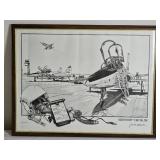 Fine Art Military Aviation Print - Jean Luc Beghin - Northrup T-38 Talon Fine Art Military Aviation Print - Jean Luc Beghin - Northrup T-38 Talon