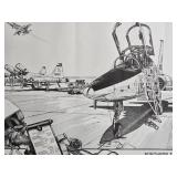 Fine Art Military Aviation Print - Jean Luc Beghin - Northrup T-38 Talon Fine Art Military Aviation Print - Jean Luc Beghin - Northrup T-38 Talon