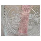 Charming Vintage Cut Glass Oil Lamp Pair Charming Vintage Cut Glass Oil Lamp Pair