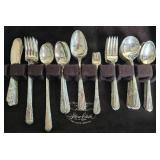 Vintage Sterling Silver Flatware Service for 8 - Inaugural by State House - 2392g + 8 Knives Vintage Sterling Silver Flatware Service for 8 - Inaugural by State House - 2392g + 8 Knives