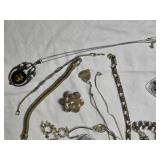 Brilliant Vintage Costume Jewelry Collection - Silver - (20) Brilliant Vintage Costume Jewelry Collection - Silver - (20)