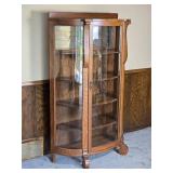 Stunning Antique Oak Curio Cabinet Stunning Antique Oak Curio Cabinet