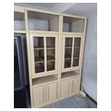 Modern 5-Piece Entertainment Center Cabinet Console Unit - Blonde Modern 5-Piece Entertainment Center Cabinet Console Unit - Blonde