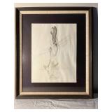 Pencil Sketch Nude by Native American Artist Blackbear Bosin Pencil Sketch Nude by Native American Artist Blackbear Bosin