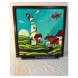 Bi-Plane Collision Lithograph Singed by Artist Blackbear Bosin Bi-Plane Collision Lithograph Singed by Artist Blackbear Bosin