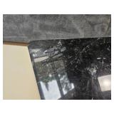 Spanish Nero Marquise Marble Post Modern Pedestal Cocktail Table *Vintage 1989* Spanish Nero Marquise Marble Post Modern Pedestal Cocktail Table *Vintage 1989*