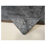 Spanish Nero Marquise Marble Post Modern Pedestal Cocktail Table *Vintage 1989* Spanish Nero Marquise Marble Post Modern Pedestal Cocktail Table *Vintage 1989*