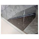 Spanish Nero Marquise Marble Post Modern Pedestal Cocktail Table *Vintage 1989* Spanish Nero Marquise Marble Post Modern Pedestal Cocktail Table *Vintage 1989*