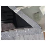 Spanish Nero Marquise Marble Post Modern Pedestal Cocktail Table *Vintage 1989* Spanish Nero Marquise Marble Post Modern Pedestal Cocktail Table *Vintage 1989*