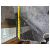 Spanish Nero Marquise Marble Post Modern Pedestal Cocktail Table *Vintage 1989* Spanish Nero Marquise Marble Post Modern Pedestal Cocktail Table *Vintage 1989*