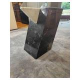 Spanish Nero Marquise Marble Post Modern Pedestal Dining Table *Vintage 1989* Spanish Nero Marquise Marble Post Modern Pedestal Dining Table *Vintage 1989*