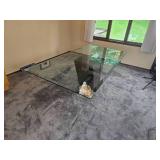 Spanish Nero Marquise Marble Post Modern Pedestal Dining Table *Vintage 1989* Spanish Nero Marquise Marble Post Modern Pedestal Dining Table *Vintage 1989*