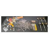 ToolBox full of drill bits. Forstner bits/Spade bits