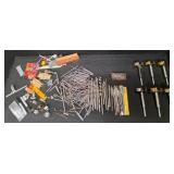 ToolBox full of drill bits. Forstner bits/Spade bits