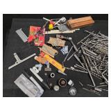 ToolBox full of drill bits. Forstner bits/Spade bits