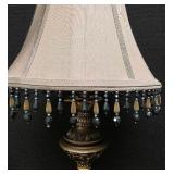 Lamp with Beaded Shade
