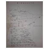 1962 Thomas O. Nelson Co. Atlas of the State of Minnesota