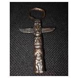 2 Iron totem pole bottle openers