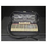 Titan 41/120 Accordion, Black with Mother of Pearl keys and AMP modification
