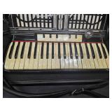 Titan 41/120 Accordion, Black with Mother of Pearl keys and AMP modification