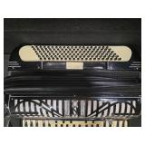 Titan 41/120 Accordion, Black with Mother of Pearl keys and AMP modification