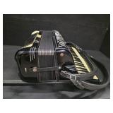 Titan 41/120 Accordion, Black with Mother of Pearl keys and AMP modification