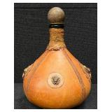 MCM / Vintage Italian leather-wrapped decanter