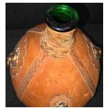 MCM / Vintage Italian leather-wrapped decanter