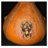 MCM / Vintage Italian leather-wrapped decanter